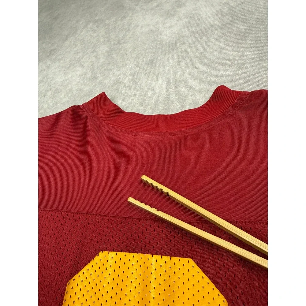VTG Y2K Nike USC Trojans Jersey Kid L Red Gold Number 2 Football Mesh Shirt NCAA